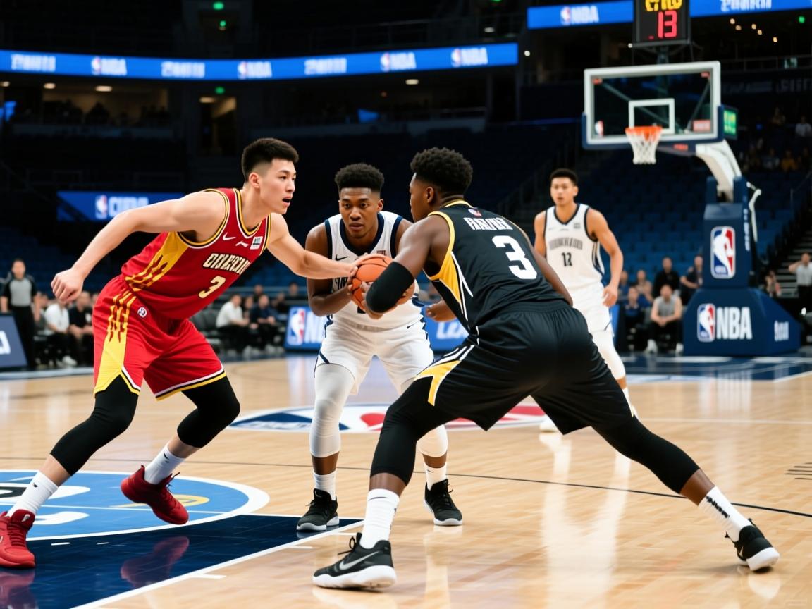 紧张对决球场上,球员们拼尽全力争夺胜利 第4张