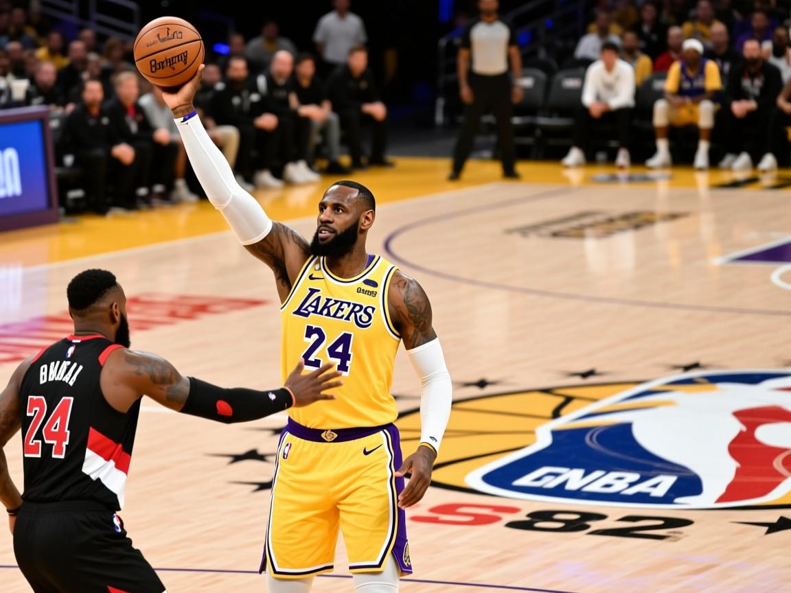 NBA季后赛次轮G2：湖人胜开拓者，詹姆斯44分刷新个人季后赛纪录  第2张